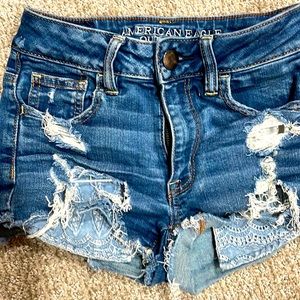 AE high rise shorties